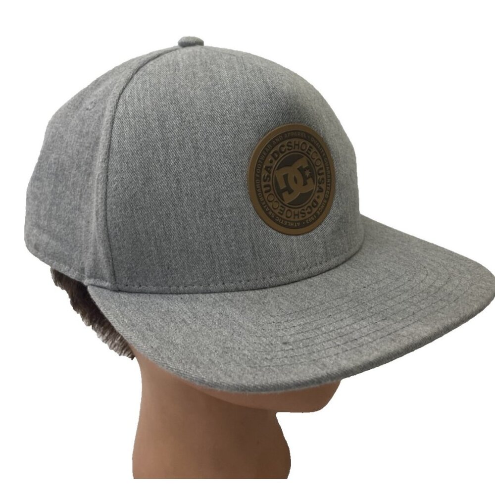 DG Baseball Cap Hat Snapback Gray Athletic Skateboard Logo OSFM